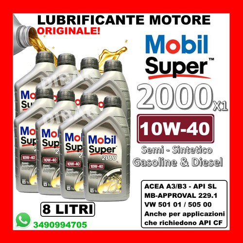 Olio motore mobil - mobil, super