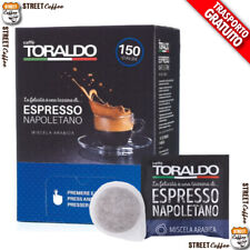 150 Cialde Caffè Toraldo Filtrocarta ESE 44 mm Miscela Arabica *