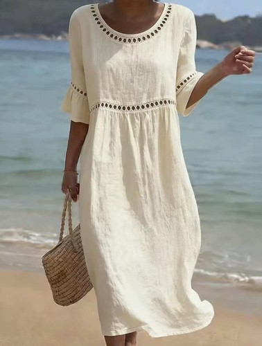 Maxi abito donna - , lino