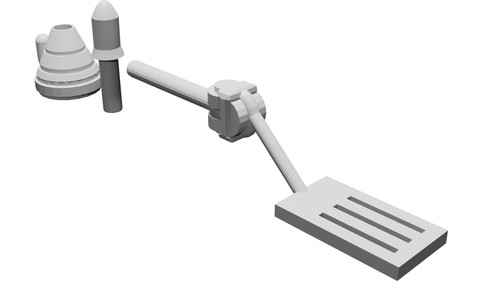 Braccio spatola per motu trap - spatola,