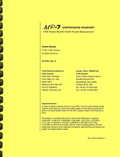 7 command station - e-mu,