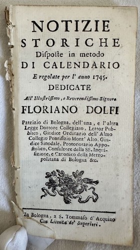 Notizie storiche disposte - notizie, in