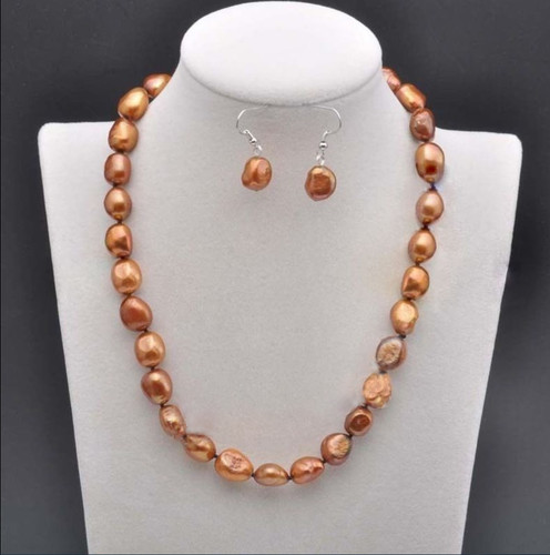Set orecchini collana perle