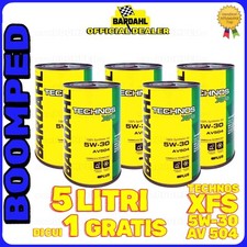 OLIO MOTORE BARDAHL TECHNOS XFS AV504 5W30 VW 504 507 BMW L LIFE 04 5 LT 05BD29