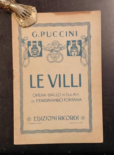 Puccini giacomo villi - puccini, giacomo.