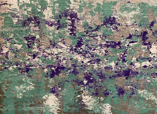 Quadro astratto acrilico - , su