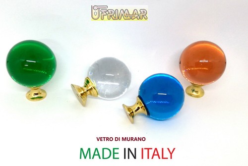 Pomolo vetro murano sfera - murano,