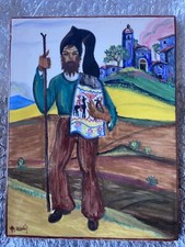 Ceramica Sarda Federico Melis Quadro Mattonella Piastrella Sardegna 900