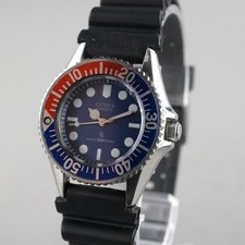 Orologio Citizen Diver Unisex 32mm Vintage 4-105087 Batteria Nuova Cinturino Nuovo