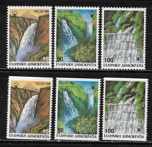 Grecia 1988 cascate - 1988, set