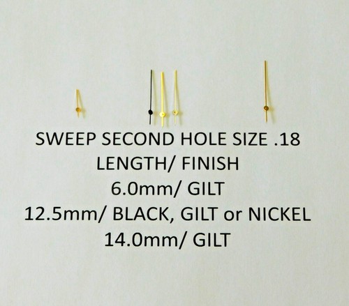 Sweep second hand hole - second,