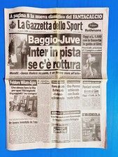 GAZZETTA DELLO SPORT 9 MAGGIO 1995 MILAN-AJAX BAGGIO BETTEGA JUVENTUS PARMA