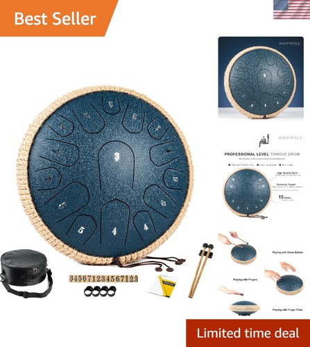 Steel tongue drum - 13, pollici