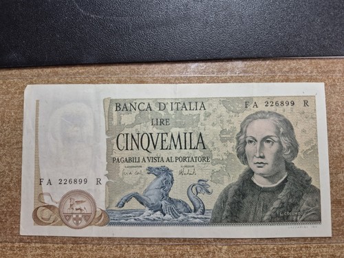 5000 lire colombo caravelle - lire,