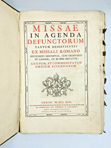 Missae agenda defunctorum - in, defunctorum"