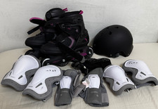 KIT ROLLERBLADE tg. 39 + PROTEZIONI GINOCCHIO POLSO GOMITO CASCO OXELO DECATHLON