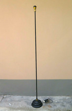 VECCHIA LAMPADA DA TERRA A PIANTANA IN FERRO BATTUTO FORGIATO A MANO h185cm CH