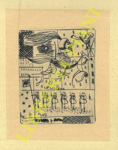 Exlibris rognoni franco - exlibris,