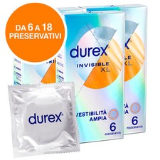 Preservativi XL DUREX INVISIBLE Profilattici Extra Sottili in Scatola a Scelta