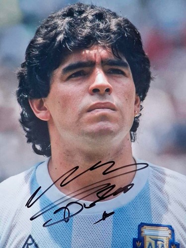 Diego maradona autografo - diego,