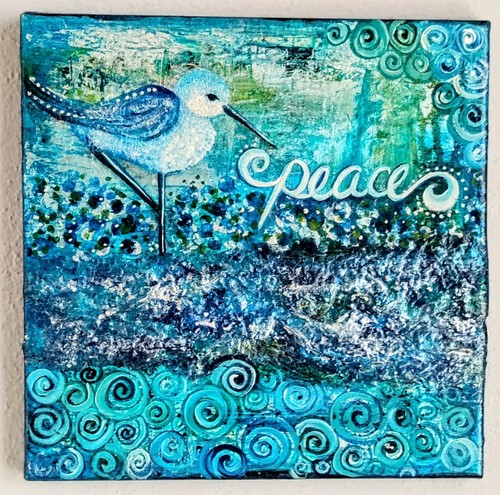 Quadro astratto paesaggio