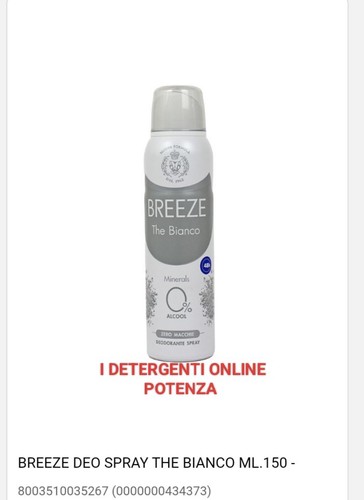 Breeze deo spray the bianco - deo,