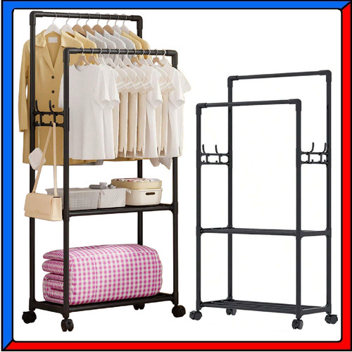 Stand appendiabiti doppio - doppio, con