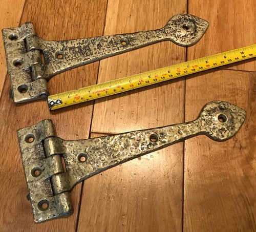 Pair vintage brass spear - pair,