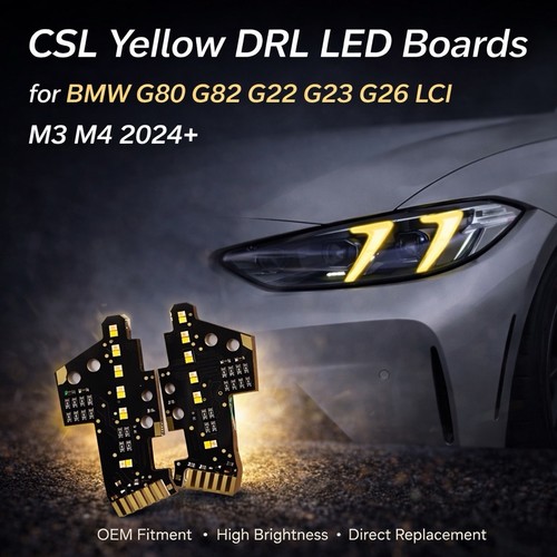 Schede led drl csl gialle - schede,