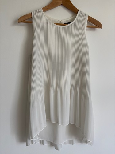 Top smanicato zara panna - smanicato,