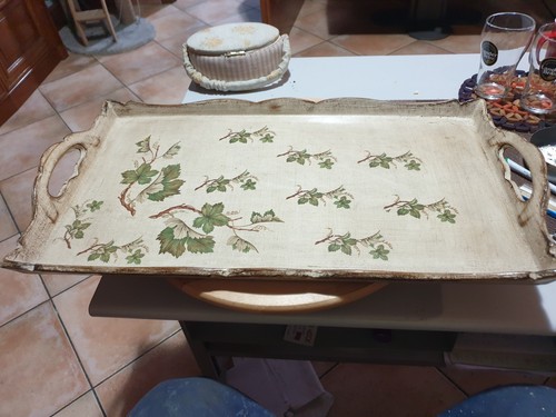 Vassoio vintage legno - in,