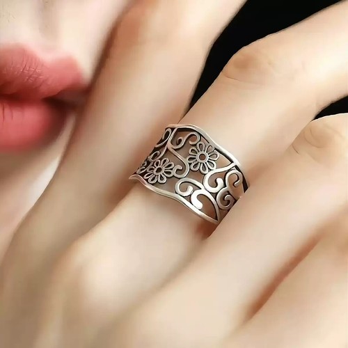 Anello alla moda - etnico, fatto