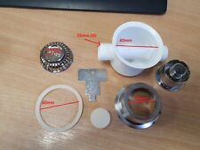 HYMER MOTORHOME & CARAVAN WASTE TRAP TWIN CON CESTO CROMATO