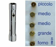 5 UGELLI + CHIAVE A TUBO 6 / 7