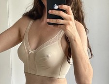 Reggiseno Marena Supporto Beige Morbido Corsetto Schiena Bassa Taglia 32D