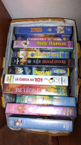 Vhs disney vari cartoni - disney, e