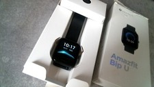Amazfit Bip U 36,32mm Cassa di Alluminio, Cinturino di Silicone Nera, Smartwatch