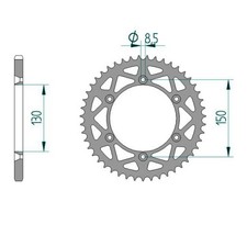 Pignone in alluminio per