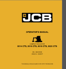 JCB 8014 CTS 8016 CTS 8018 CTS