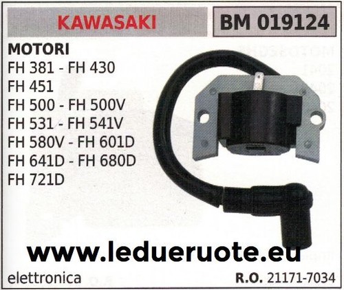 Bobina accensione kawasaki - bobina, per