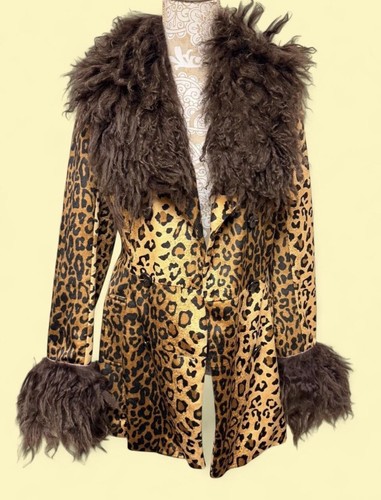 Giacca cappotto leopardato