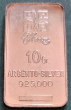 LINGOTTO ARGENTO 925, GR. 10, GOLD MARKET