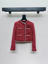 CHANEL CC button down tweed