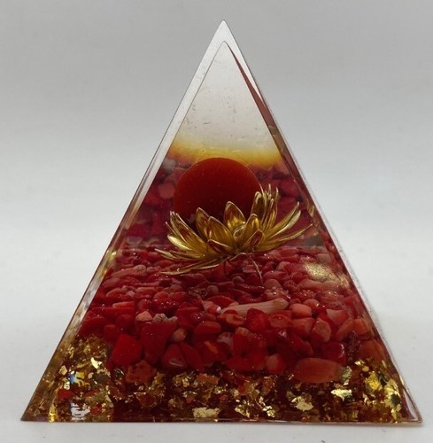 Piramide orgonite corallo - orgonite,