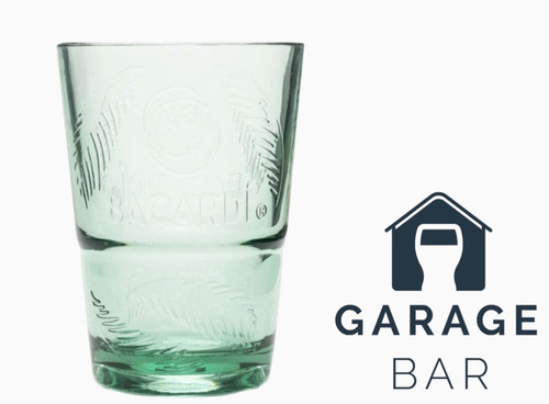 Single bacardi glass tumbler - single,