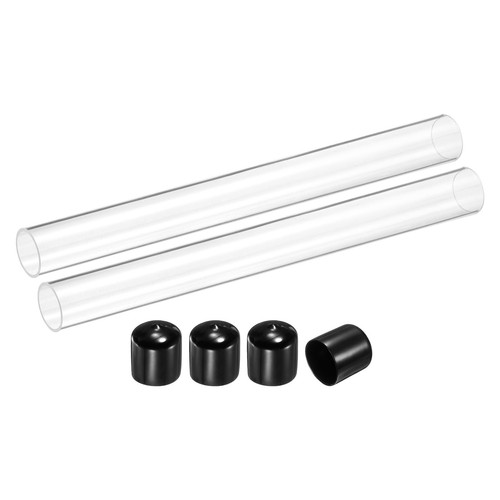 2pz tubo acrilico rigido - acrilico,