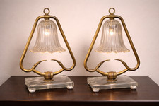 Coppia Lampade Murano anni '50