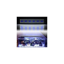 LAMPADA PLAFONIERA A LED PER ACQUARI A BORDO VASCA REGOLABILE LUCE BIANCA + BLU