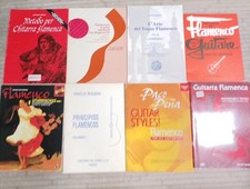 8x MANUALI E SPARTITI METODO E TECNICA FLAMENCO CHITARRA imparare a suonare