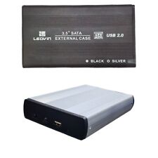 CASE BOX ESTERNO PER HARDISK HARD DISK ALLUMINIO HD 3.5" SATA USB 2.0 HDD LE-106